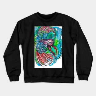 The Siamese fighting fish Crewneck Sweatshirt